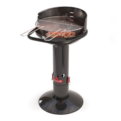 Loewy 50 barbecue au charbon en émail noir Ø 47.5cm H 99cm  Barbecook