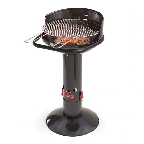 Barbecook Loewy 50 houtskoolbarbecue uit email zwart Ø 47.5cm H 99cm