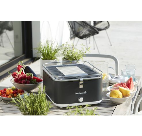 Carlo houtskooltafelgrill Army Green 44x33x21cm  Barbecook