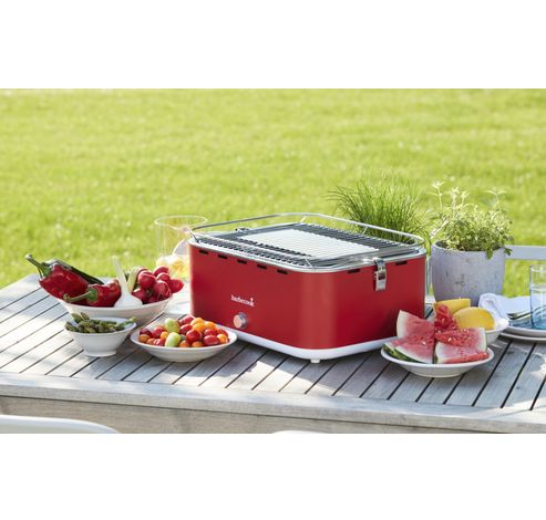 Carlo grill de table au charbon Chili Pepper 44x33x21cm  Barbecook