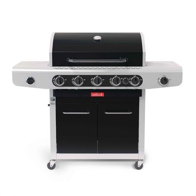 Siesta 612 Black Edition gasbarbecue 143x56x120cm  Barbecook