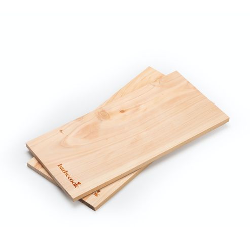 Set de 2 planches de fumage en bois d'aulne  Barbecook