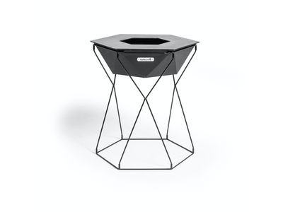 Rila vuurkorf en barbecue uit staal 80x75x71cm