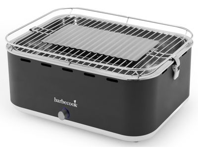 Carlo houtskooltafelgrill Urban Grey 43.5x33.5x23.5cm