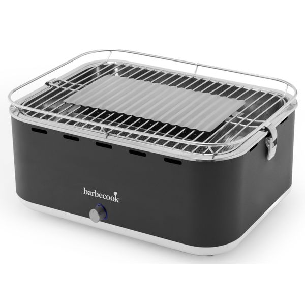 Barbecook Carlo houtskooltafelgrill Urban Grey 43.5x33.5x23.5cm