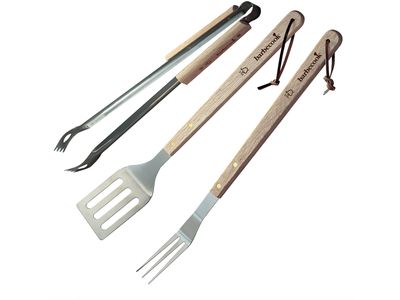 set standard avec 3 ustensiles en inox et bois FSC 100%