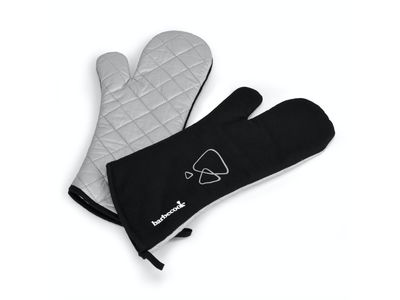 Paire de gants longs en coton noir