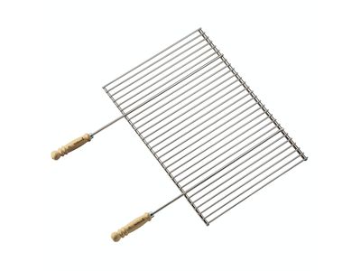 Professioneel rooster uit chroom en hout 90x40cm FSC 100% 