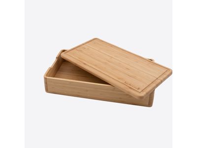 boîte en bambou pour ustensiles BBQ 46x25x9.4cm FSC 100%