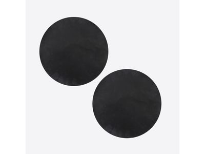 Set van 2 Premium grillmatten zwart Ø 32cm