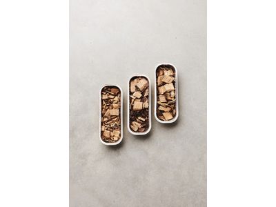 3 sortes copeaux de fumage chêne, whiskey & vin rouge