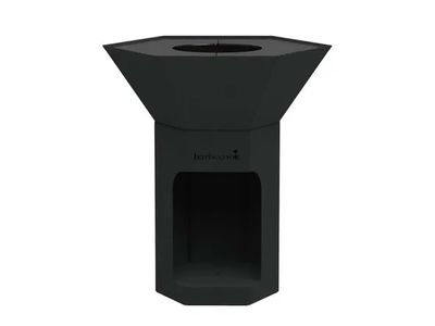 Nestor Original barbecue au bois en acier galvanisé noir 92x92x101cm