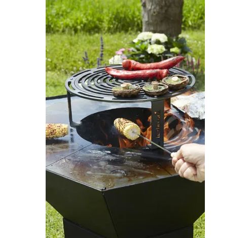 Nestor Original houtbarbecue uit gegalvaniseerd staal zwart 92x92x101cm  Barbecook