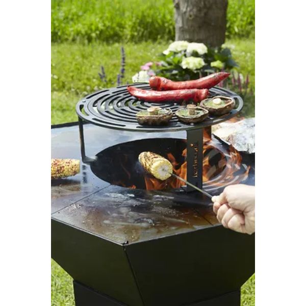 Barbecook Nestor Original houtbarbecue uit gegalvaniseerd staal zwart 92x92x101cm