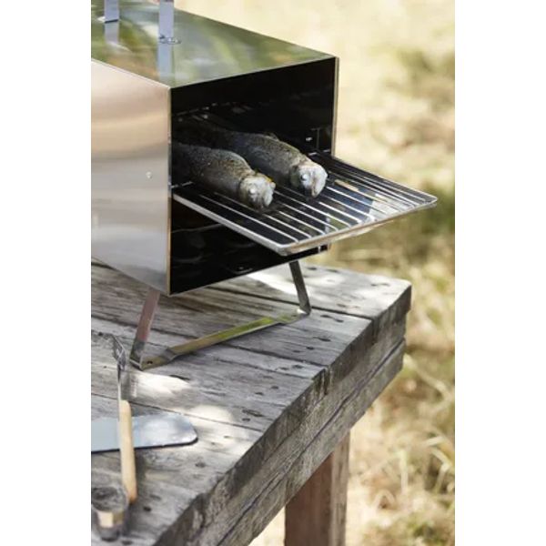 Barbecook Otto 2.0 elektrische rookoven uit rvs 26x26x47cm