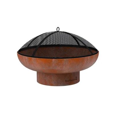 pare-étincelles en métal noir 62 cm  Barbecook