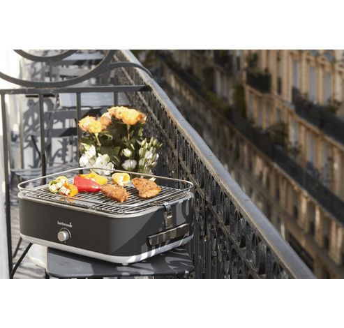 E-Carlo Gril de table électrique Midnight Grey 42,5x33x16,5cm  Barbecook