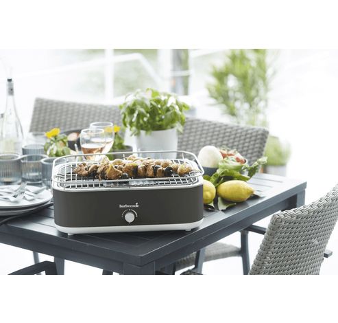 E-Carlo Gril de table électrique Midnight Grey 42,5x33x16,5cm  Barbecook