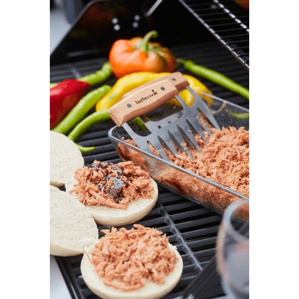 Barbecook set van 2 Meat Claws uit roestvrij staal en hout FSC 100%