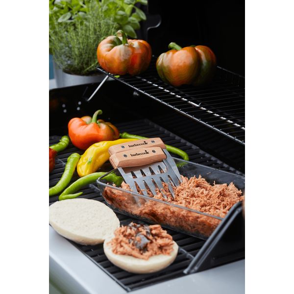 Barbecook set van 2 Meat Claws uit roestvrij staal en hout FSC 100%