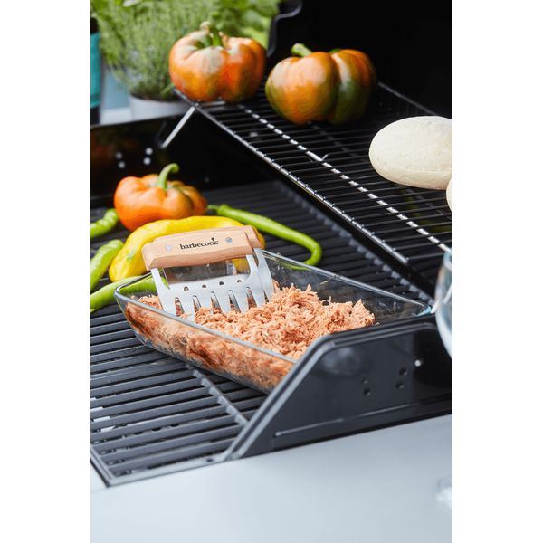 Barbecook set van 2 Meat Claws uit roestvrij staal en hout FSC 100%