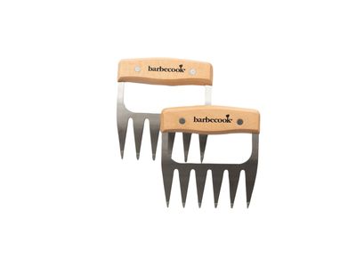 set van 2 Meat Claws uit roestvrij staal en hout FSC 100%