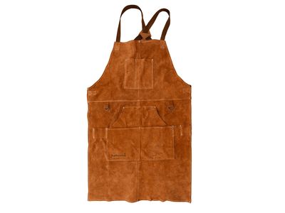 Zachtlederen schort