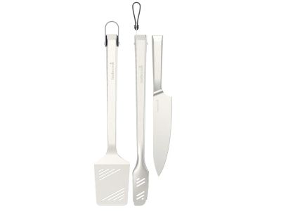 Premium spatule avec spatule, pince et couteau de chef en acier inoxydable 45.7cm
