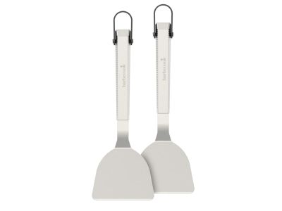 Premium set de 2 spatules à plancha en acier inoxydable 33cm