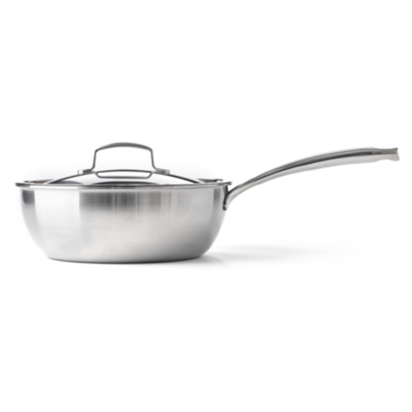 BK  Superior 3-Ply Conische sauteuse 24cm met deksel