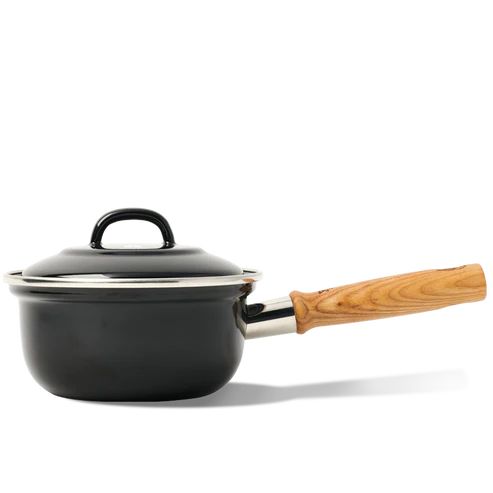 Dutch Oven Indigo steelpan met deksel 16cm Zwart