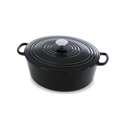 Bourgogne Stoofpot Ovaal 32 cm Jet Black  BK 