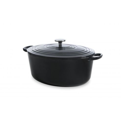 Bourgogne Stoofpot Ovaal 32 cm Jet Black  BK 