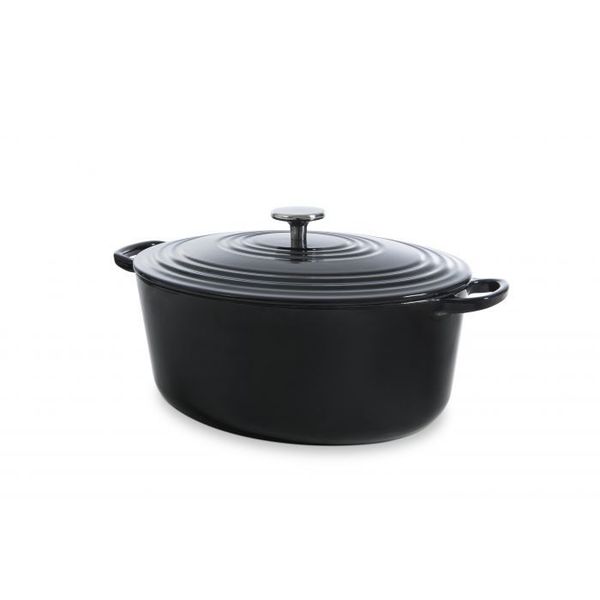 BK  Bourgogne Stoofpot Ovaal 32 cm Jet Black