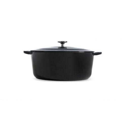 Bourgogne Stoofpot Ovaal 32 cm Jet Black  BK 