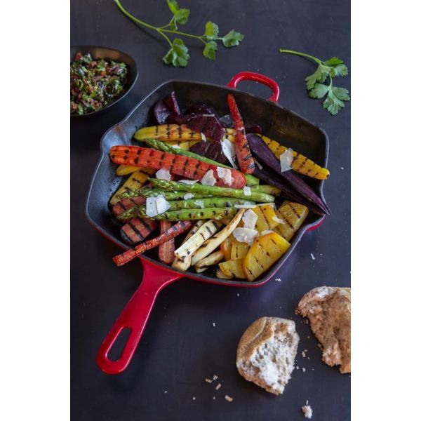 BK  Bourgogne Grillpan 26 cm Chili Red