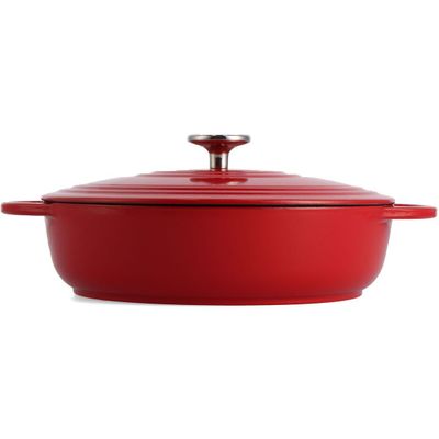 Bourgogne - lage braadpan 28 cm Chili Red 