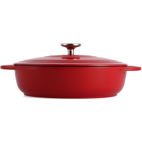 BK  Bourgogne - lage braadpan 28 cm Chili Red