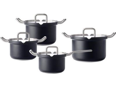 Q-Linair Master RVS pannenset Black