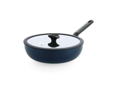 Enjoy Wok met keramische antikleeflaag met deksel 28cm Oxford Blauw