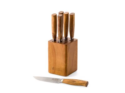 Peter Goossens Steakmessenblok met 6 steakmessen