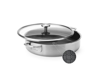 Peter Goossens Durabond stoofpan met glazen deksel 30 cm