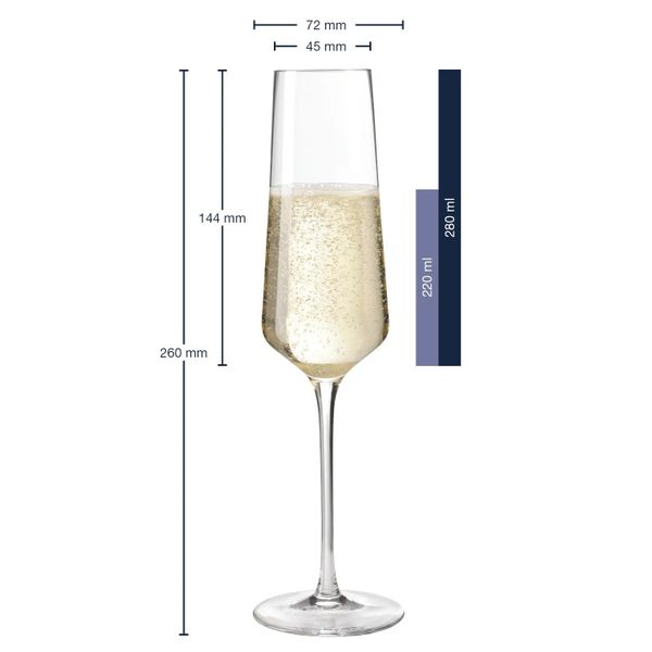 Leonardo Puccini champagneglas 280ml set van 6