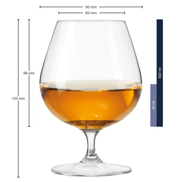 Leonardo Ciao+ Cognacglas 400ml set van 6