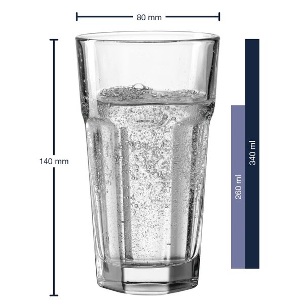 Leonardo Rock Longdrinkglas 340ml set van 6