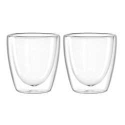 Leonardo Duo dubbelwandig glas 100ml set van 2