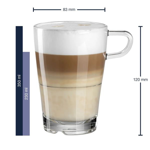 Leonardo Senso Latte Macchiato glas stapelbaar 350ml 