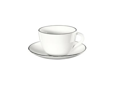 à table ligne noire kop met schotel