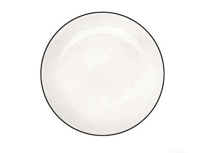 à table ligne noire dessertbord D21cm