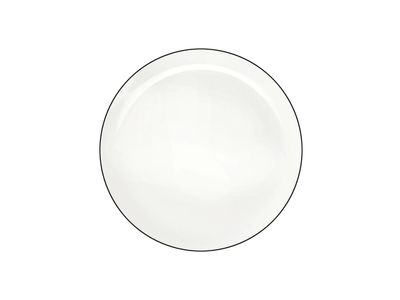 à table ligne noire plat bord 26,5cm